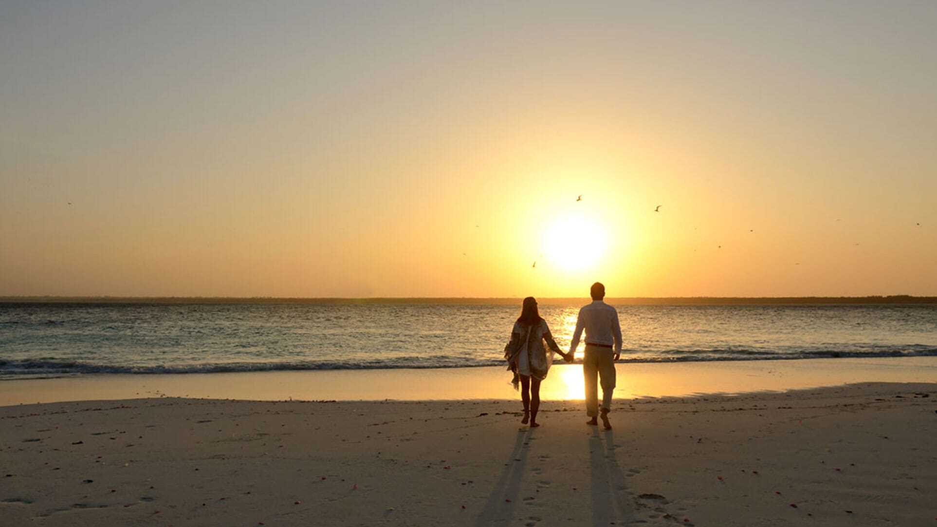 Zanzibar couple sunset