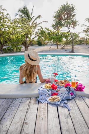 Tanzania Zanzibar White Sands Luxury Villas family safari pool breakfast