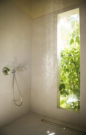 Tanzania Zanzibar White Sands Luxury Villas family safari rain shower