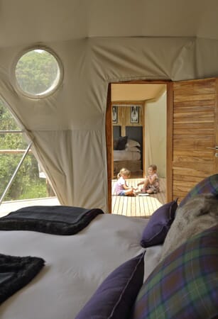 Highlands Ngorongoro family dome tent Tanzania family safari