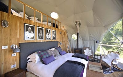 Highlands Ngorongoro mezzanine dome tent Tanzania family safari