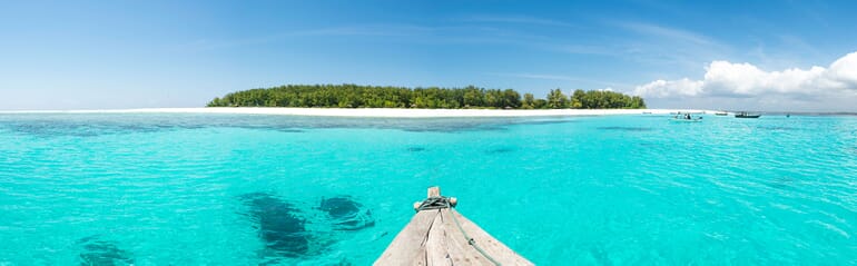 Tanzania Zanzibar andBeyond mnemba island boat landscape