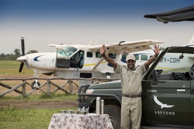 Kenya Masai Mara Kichwa Tembo airstrip welcome family safari