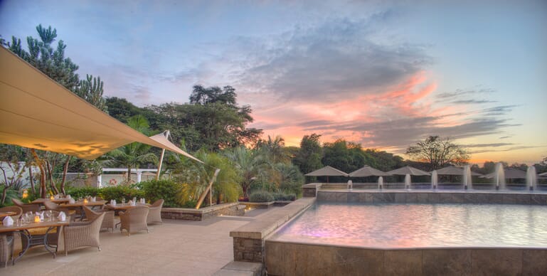 Kenya Nairobi Hemingways family safari fountain