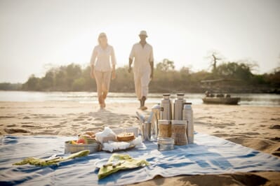 Tanzania Nyerere Sand Rivers Selous family safari breakfast