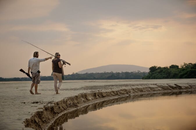 Tanzania Nyerere Sand Rivers Selous family safari fishing