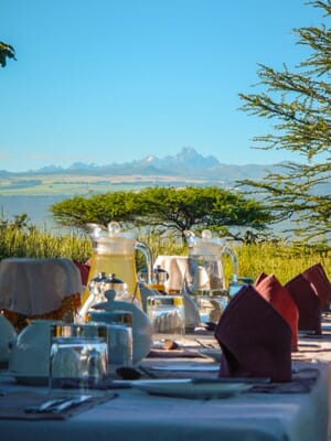 Kenya Lewa House afternoon tea Mount Kenya family safari