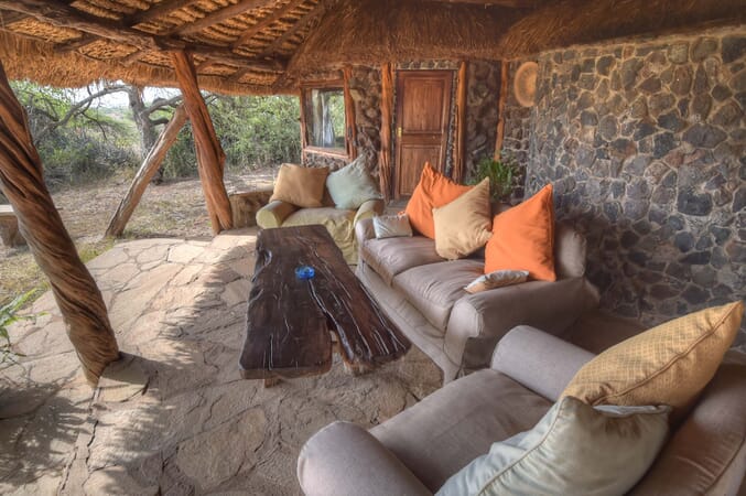 Kenya Lewa House verandah family safari
