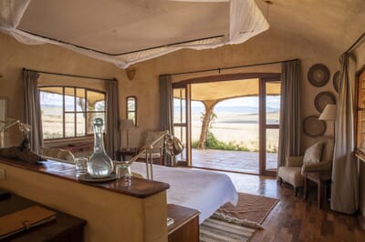 Kenya Lewa House bedroom lodge view family safari