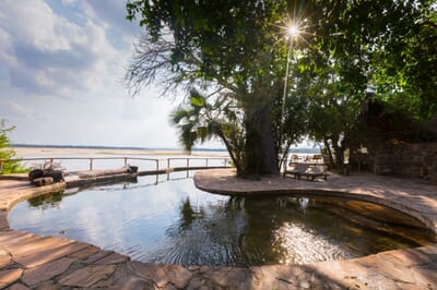 Tanzania Nyerere Sand Rivers Selous family safari swimming pool