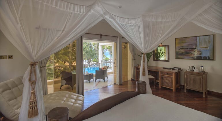 Kenya Coast Diani Almanara luxury villas family beach holiday