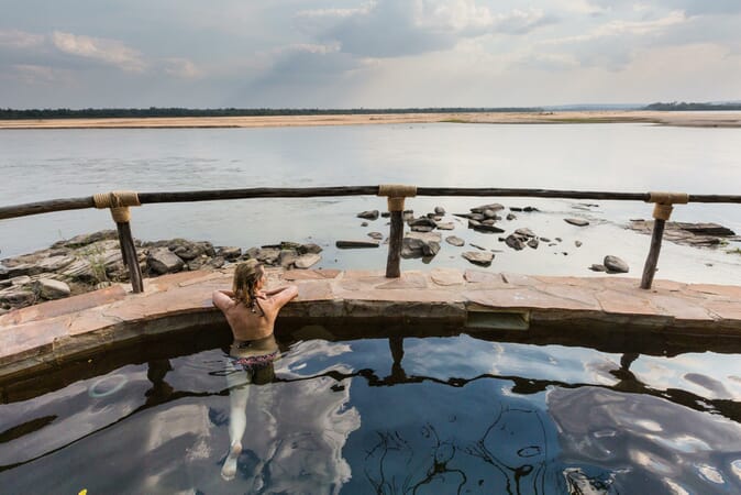 Tanzania Nyerere Sand Rivers Selous family safari pool