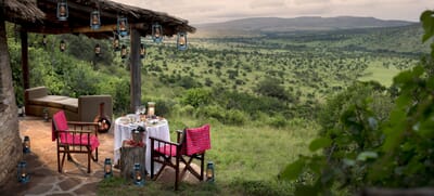 Tanzania Serengeti andBeyond Klein's Camp private dining family safari