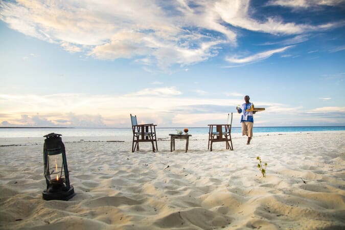Tanzania Zanzibar Mnemba family safari sundowners beach