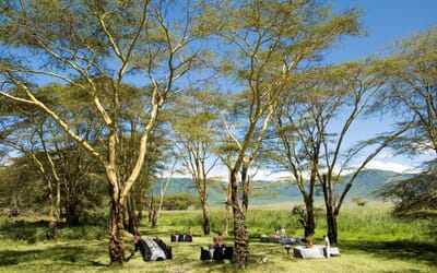 Tanzania Ngorongoro crater lodge family safari