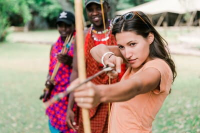 Kenya Masai Mara Cottar's 1920s family safari archery