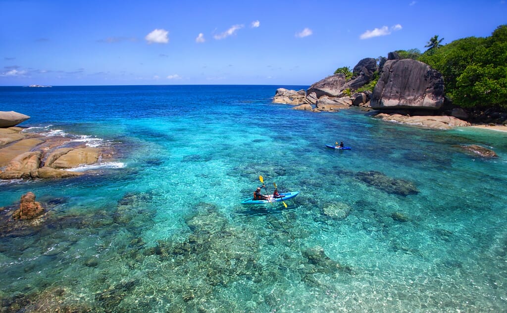 Six Senses Zil Pasyon - kayak Seychelles