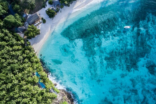 North Island Seychelles aerial