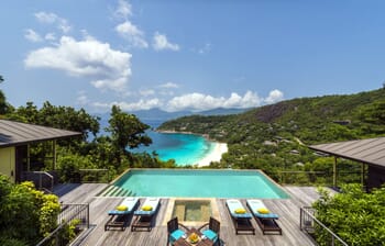 Four Seasons Resort Seychelles hilltop ocean view