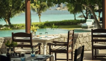 Four Seasons Resort Seychelles poolside dining