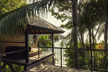 Four Seasons Resort Seychelles ocean villa daybed
