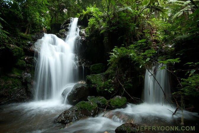 Uganda Buhoma Lodge waterfall