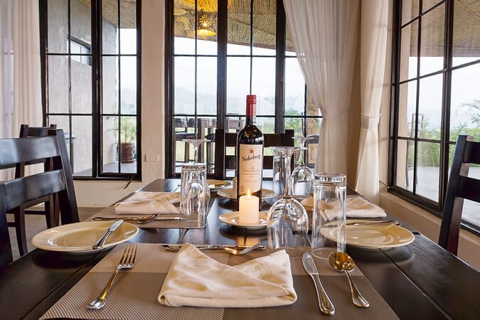 Elephant Plains Lodge dinner