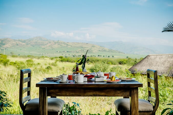 Elephant Plains Lodge terrace view