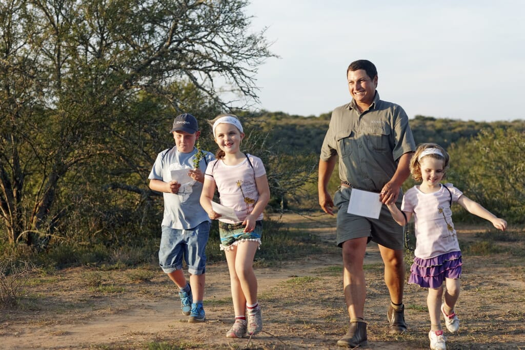 Kids safari Kwandwe South Africa family holiday scavenger hunt