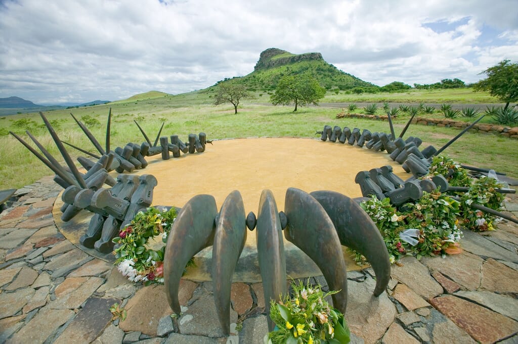 Memorial to the Zulu Dead at Isandlwana
