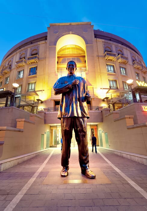Mandela statue Johannesburg South Africa